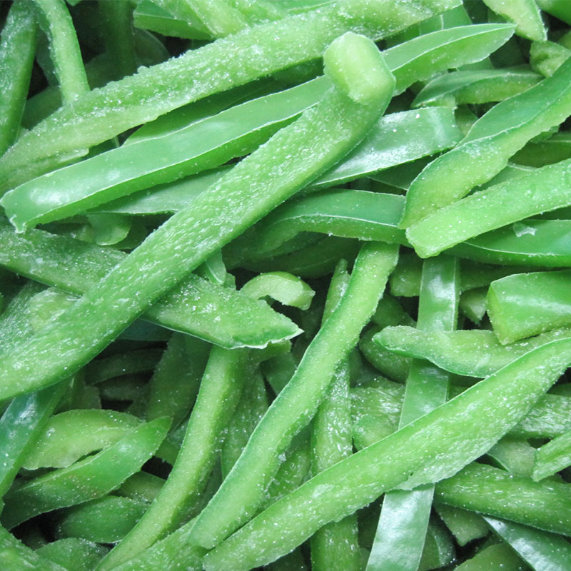 Bell pepper green sliced
