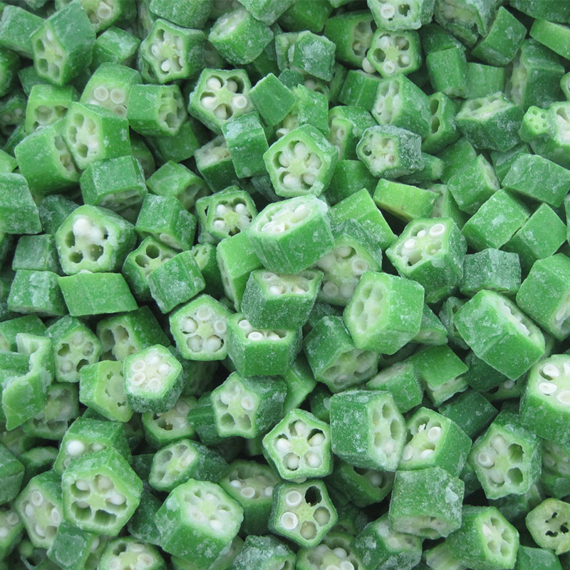 Okra cut